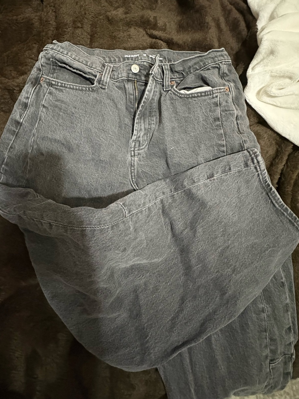 Old Navy Women's barrel Gray Washed Jeans